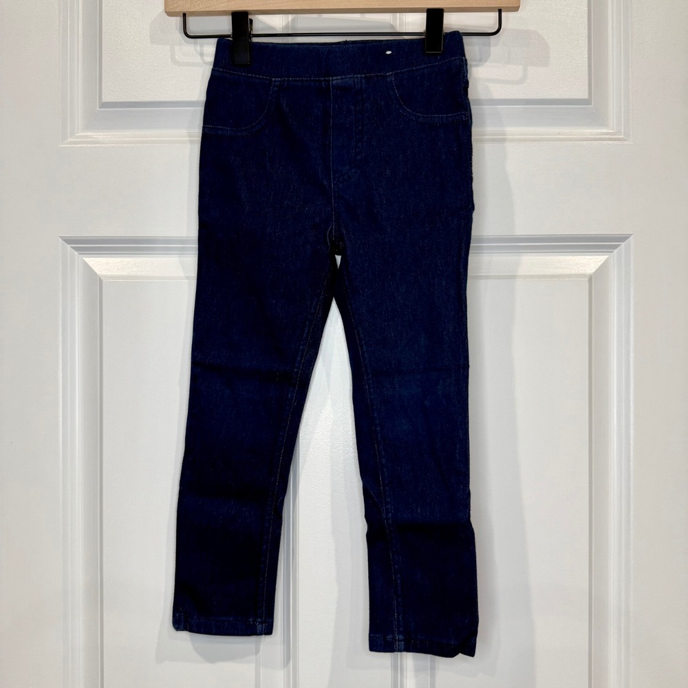 Garanimals Girls Dark Wash Knit Denim Jeggings Pull On Pants‎ Size 5T